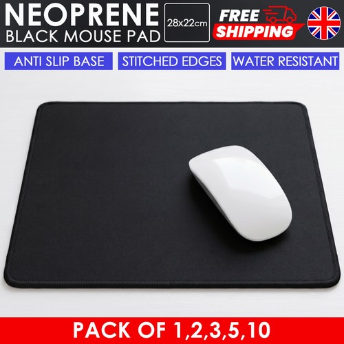Black mouse pad 28x22cm - mouse,