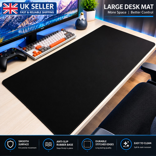 Gaming mouse pad large black - mouse,