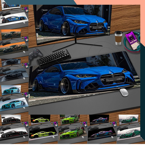 Sports car gaming mouse pad - sports,