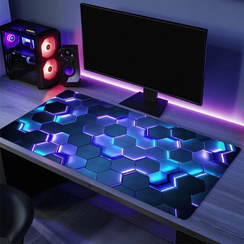 Xxl gaming mouse pad red - pad, blue